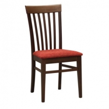 Židle jídelní dřevěná čalouněná hnědá K2
