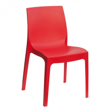 Židle jídelní plastová červená matná Rome