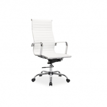 Židle kancelářská ecokůže bílá Q-040