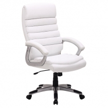 Židle kancelářská ecokůže bílá Q-087