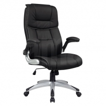 Židle kancelářská ecokůže černá Q-021