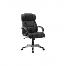 Židle kancelářská ecokůže černá Q-044