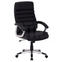 Židle kancelářská ecokůže černá Q-087