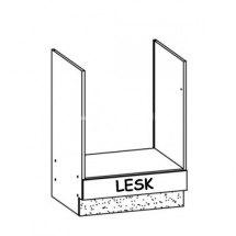 MD17/D60P, MDF lesk - spodní skříňka pro vestavnou troubu bez pracovní desky kuchyň Modena