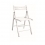 Židle skládací dřevěná bílá SMART