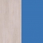 Skříň šatní jednodvéřová santana/modrá DINO DZ2